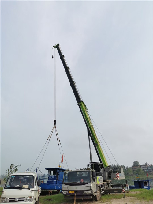 金沙县桥梁建设吊装案例